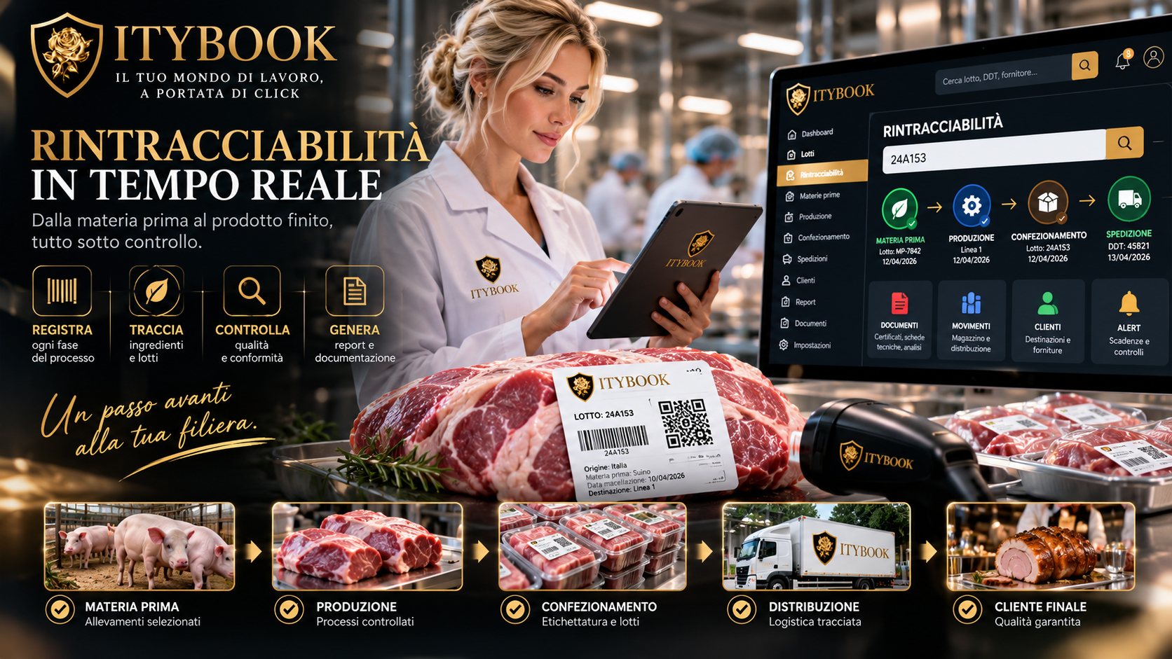 Rintracciabilità in tempo reale con Itybook: dalla materia prima al prodotto finito